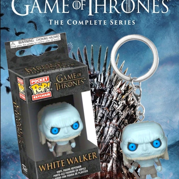 NWT!! FUNKO POP!! Popular Keychain The White Walker From the Game Of Thrones!! - Picture 3 of 11